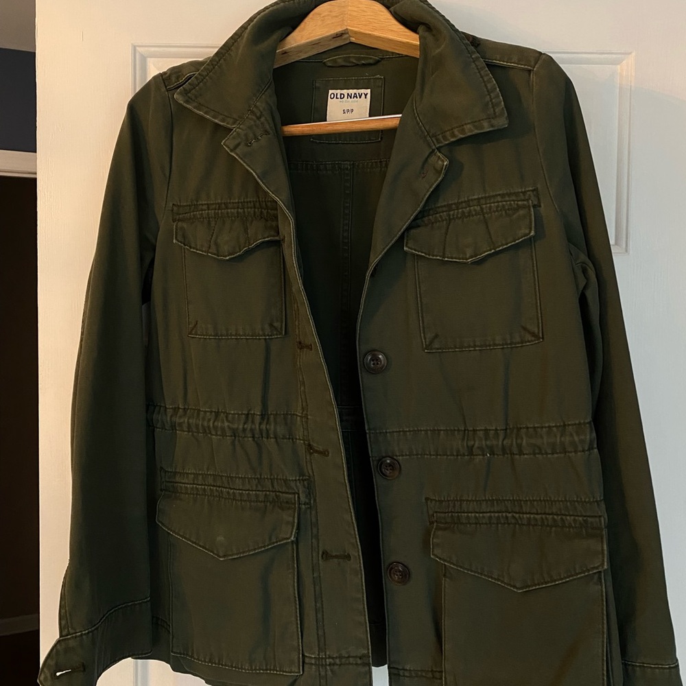 Old Navy Women’s Army Green Cargo Jacket